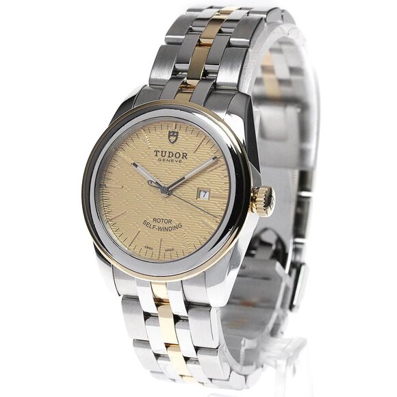 TUDOR Glamor date YG 2 tone Gold Dial Automatic Ladies Watch_825992 - Picture 3 of 7